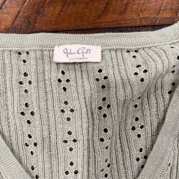 Brandy Melville Light Green Knit Cardigan - Picture 2 of 2